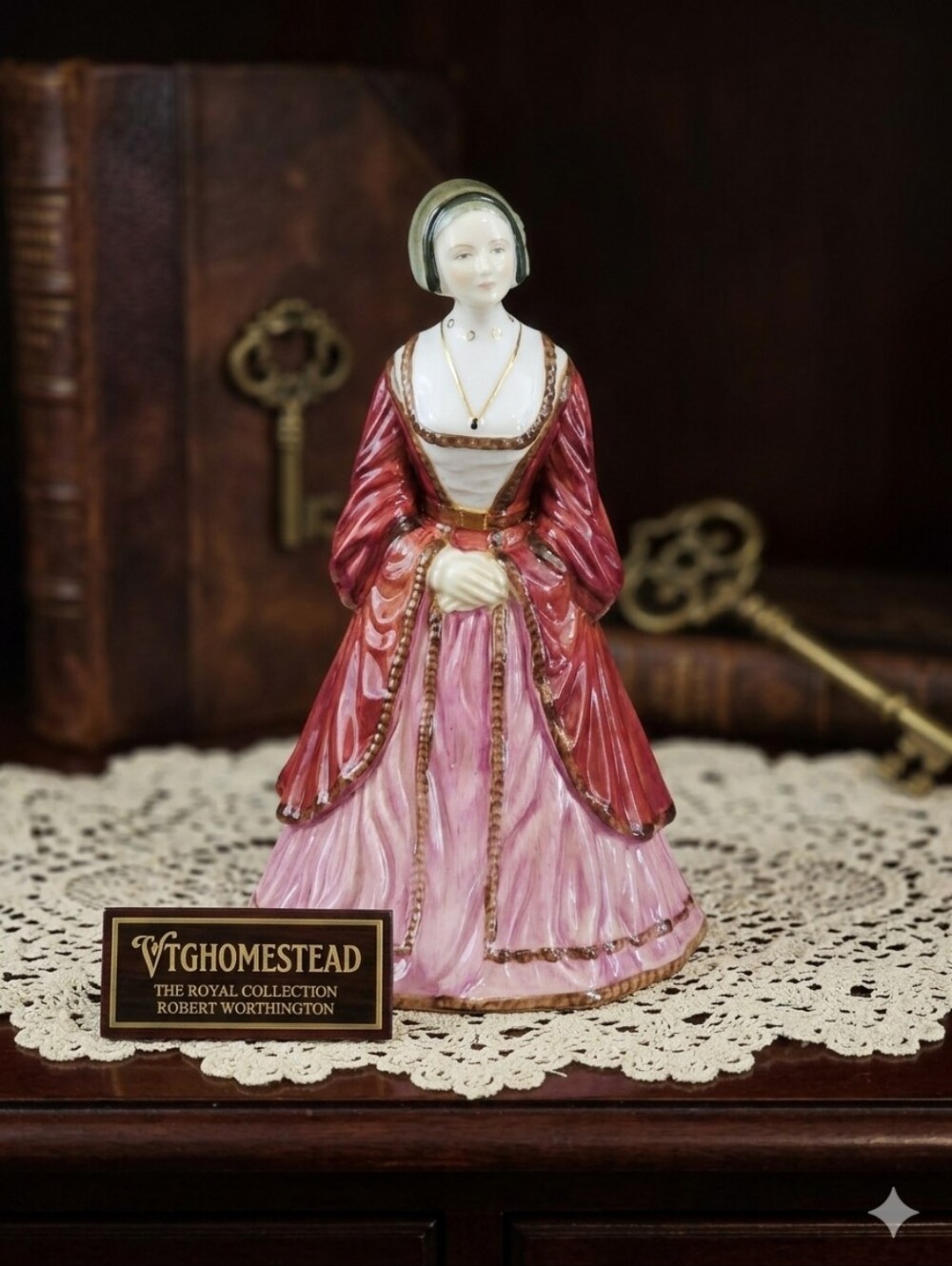 Vintage Coalport Bone China Anne of Cleves Figurine - Royal Collection